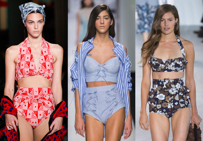 banadores de moda verano 2017 miu scervino kors