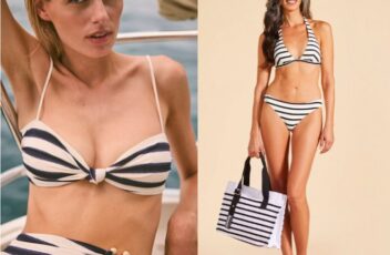 bikini estilo marinero rayas