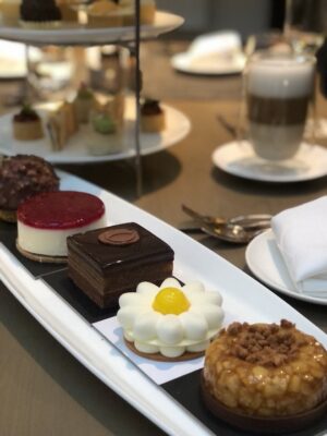 la vitrina del blanc merienda de lujo