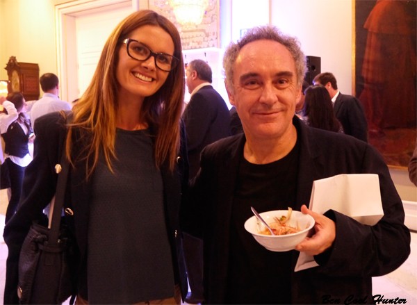 con Ferran Adrià en el Cebiche & Pisco Party de Barcelona