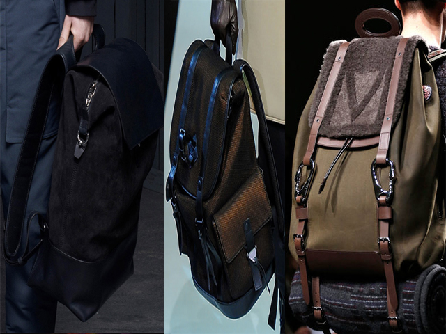 mochilas Alexander Wang, Emporio Armani, Louis Vuitton f/w 2013-14
