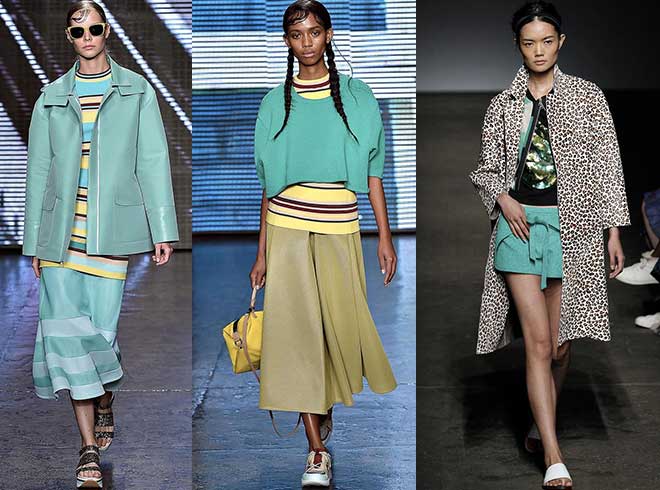 Lucite Green: DKNY - Tracy-Reese s/s 2015 NYFW