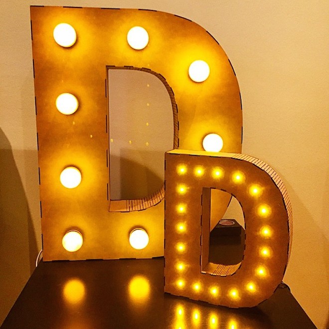 letras luminosas decoracion