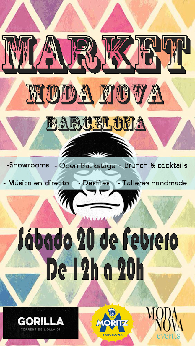 cartel evento moda barcelona
