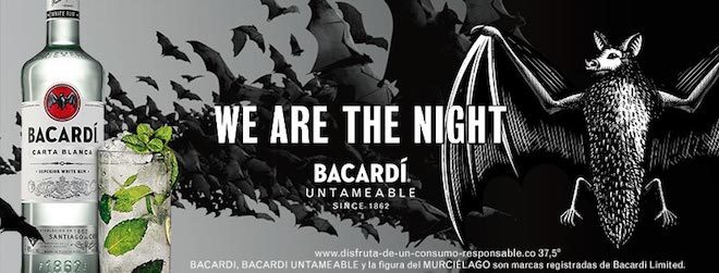 bacardi we are the night
