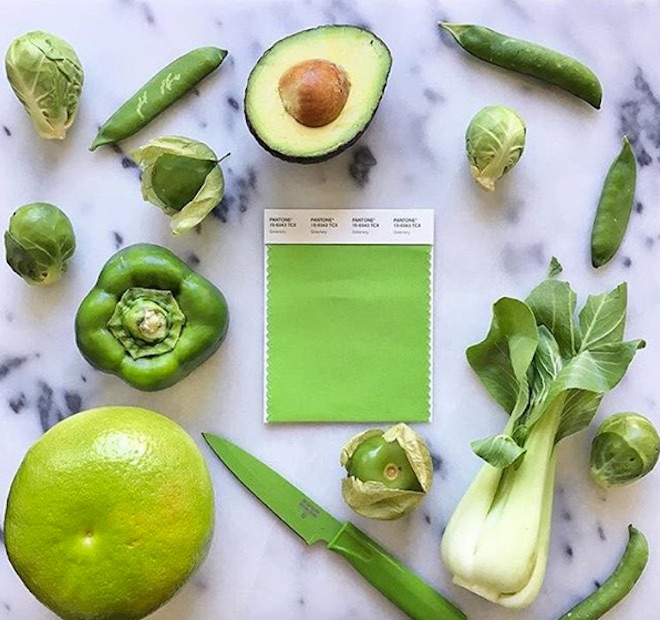 greenery color de moda gastronomia