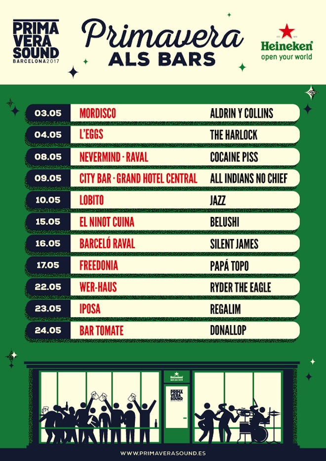 HEINEKEN Primavera Sound als Bars 2017
