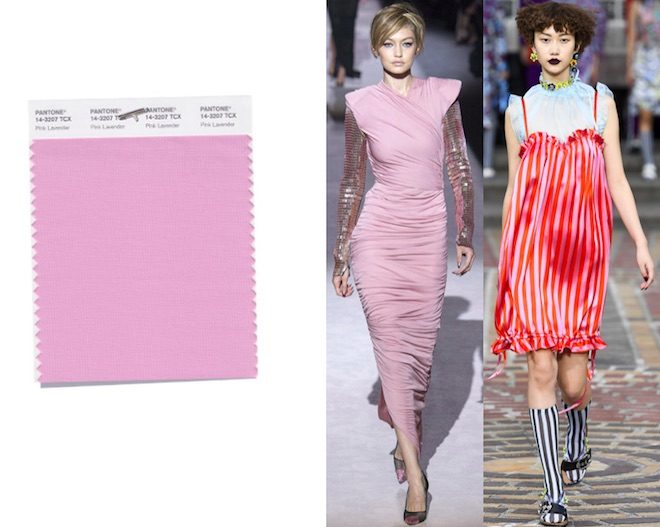 colores de moda primavera verano 2018 Pink Lavender