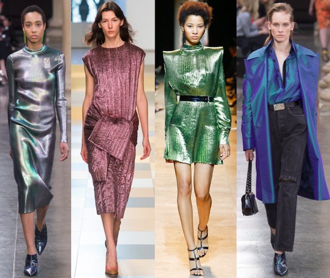 tendencias de moda invierno 2017 metalizados