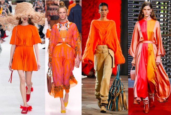 colores de moda primavera verano 2019 naranja