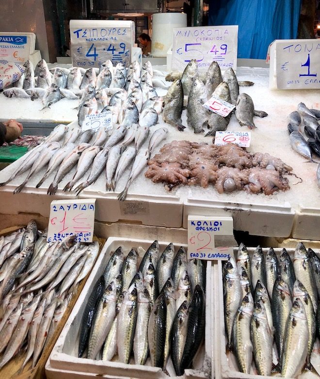 mercado pescado atenas
