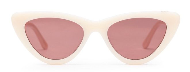 gafas de sol moda 2019 cateyes blancas