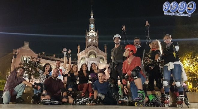 asociacion patinadores barcelona ruta