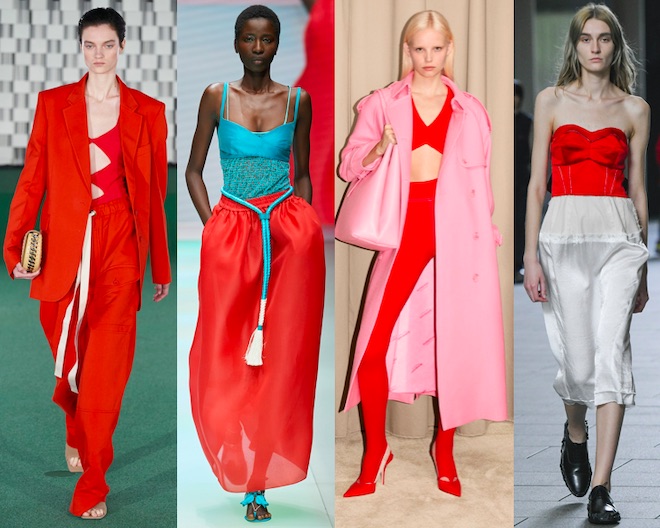 color rojo moda primavera 2022