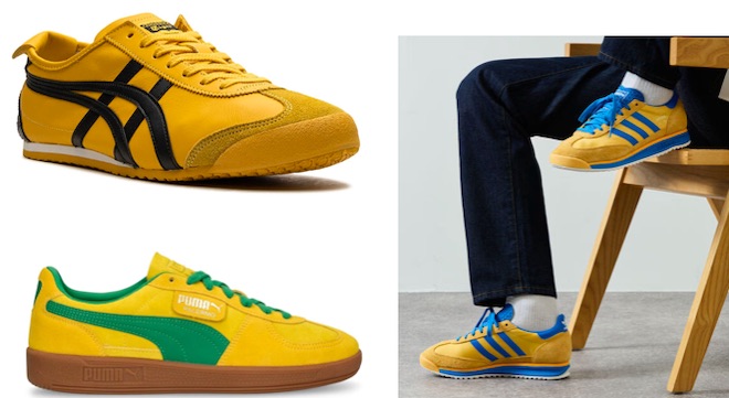 zapatillas de moda 2024 amarillas