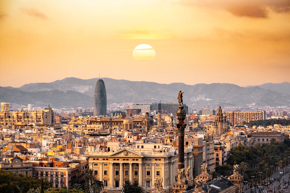 Barcelona atardecer