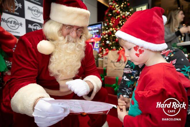 desayuno papa noel hard rock cafe